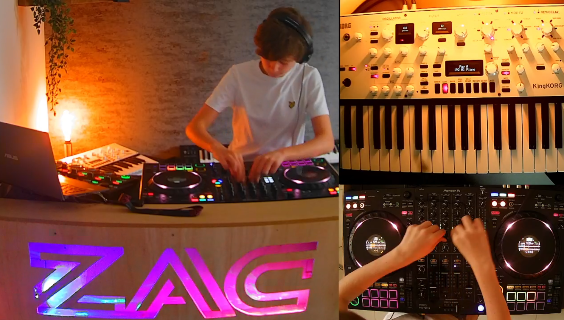 Zac Harris hybrid DJ set with hardware