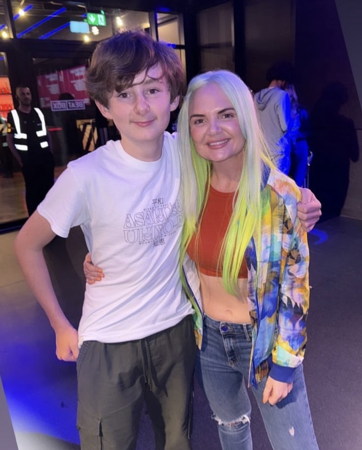 Zac Harris backstage with Billie Clements — BoxPark Liverpool