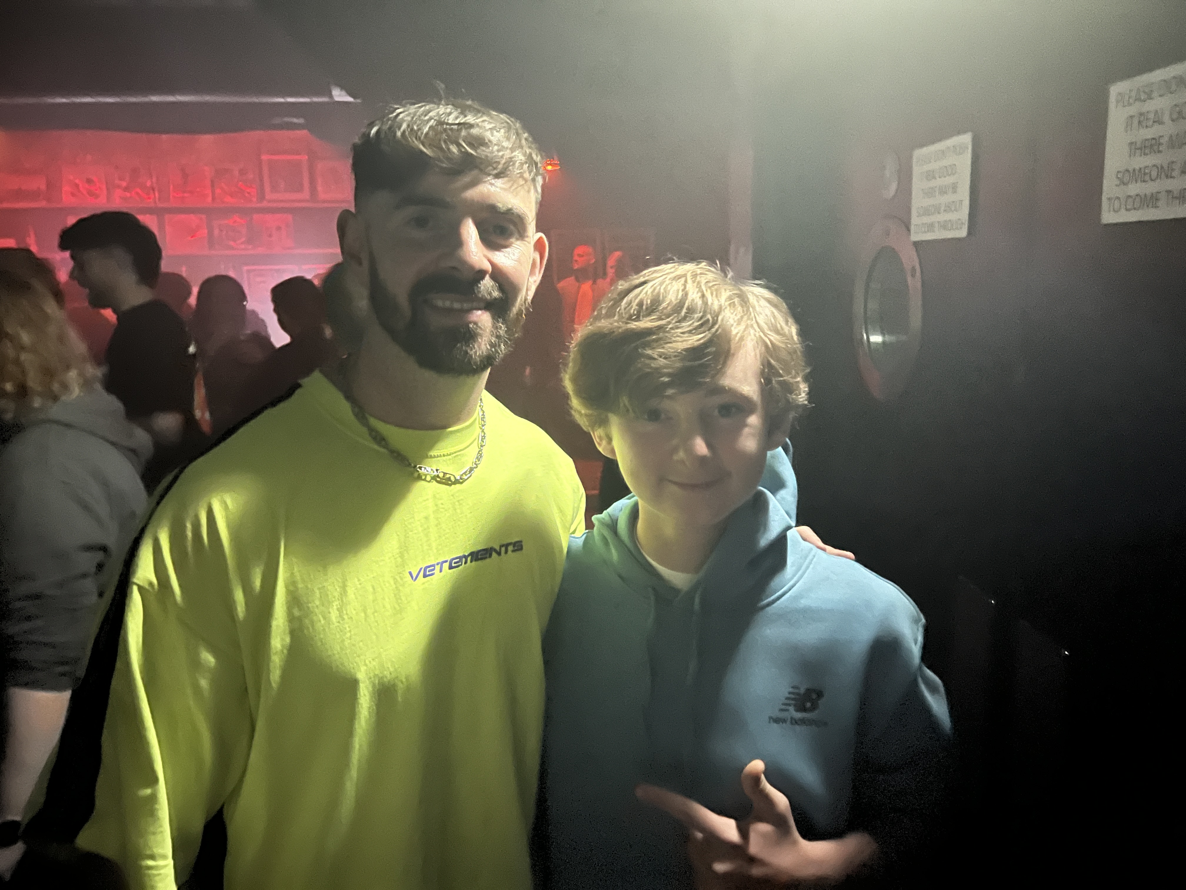 Zac Harris with Patrick Topping at Newcastle DJ event