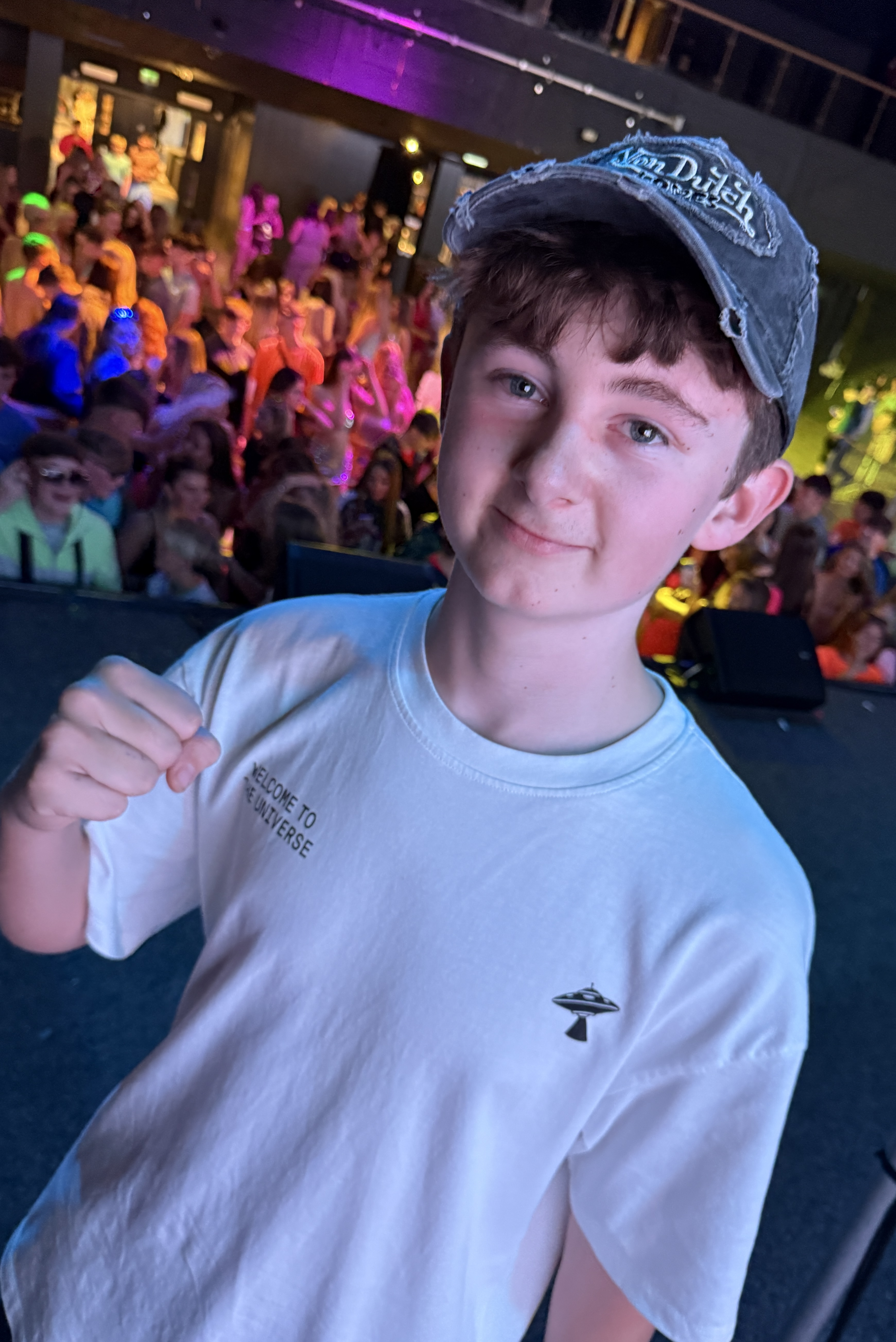 Zac Harris performing at Shutdown event